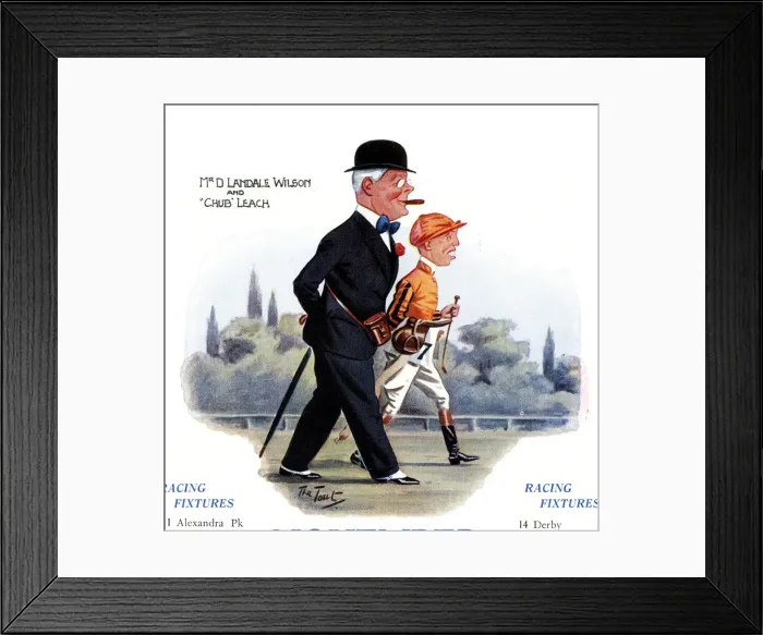 Framed Print : D Landale Wilson and Chub Leach, racing fixtures Framed Print : D Landale Wilson and Chub Leach, racing fixtures