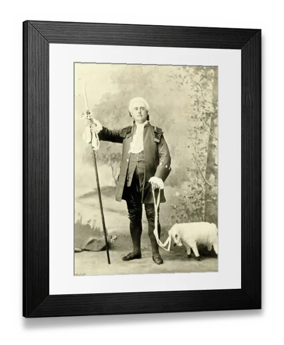 Framed Print : Rutland Barrington as Stephon in Happy Arcadia Framed Print : Rutland Barrington as Stephon in Happy Arcadia