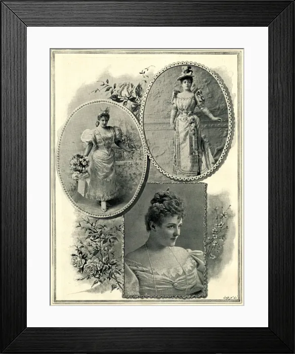 Framed Print : Lillian Russell, American actress and singer Framed Print : Lillian Russell, American actress and singer
