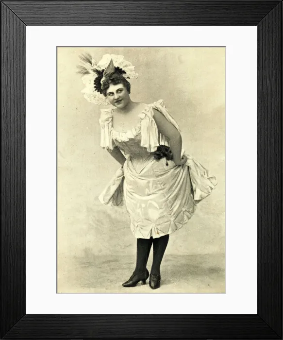 Framed Print : Clara Wieland in her Moulin Rouge song Framed Print : Clara Wieland in her Moulin Rouge song