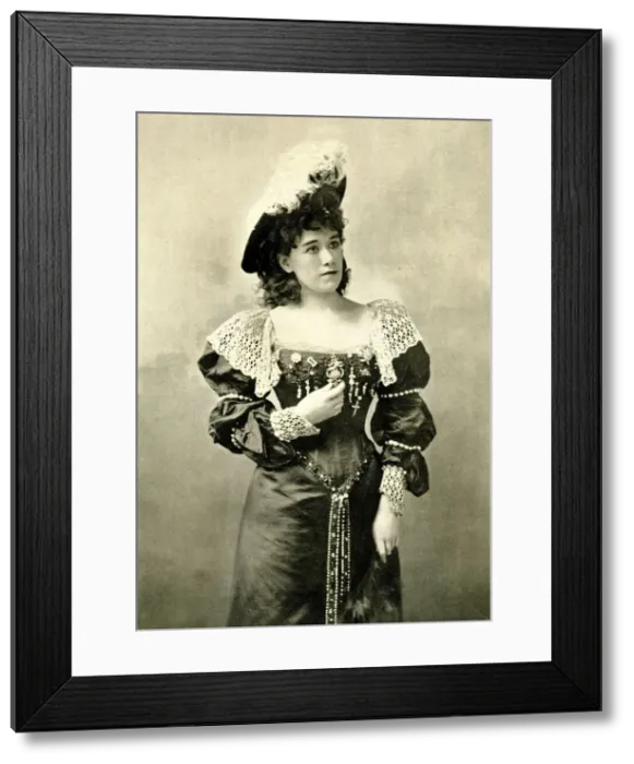 Framed Print : Alma Steele as La Gloria in La Cigale Framed Print : Alma Steele as La Gloria in La Cigale