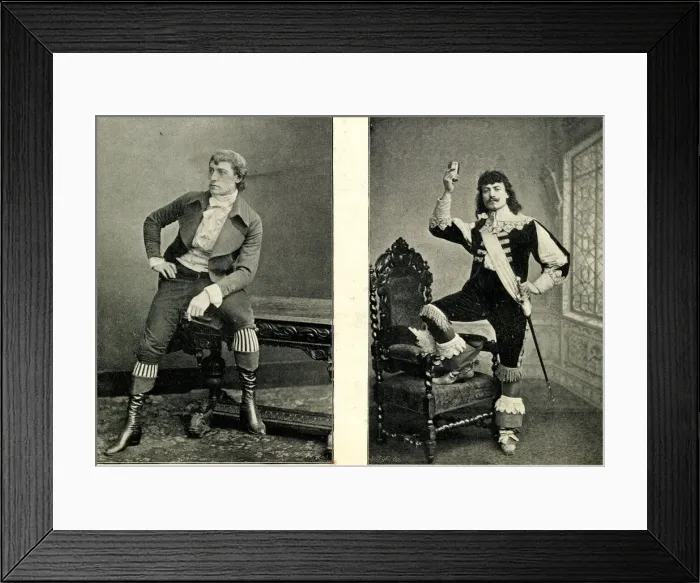 Framed Print : Lewis Waller in La Tosca and in The Wifes Secret Framed Print : Lewis Waller in La Tosca and in The Wifes Secret