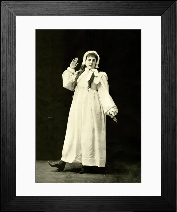 Framed Print : Miss Corke in a character sketch Framed Print : Miss Corke in a character sketch