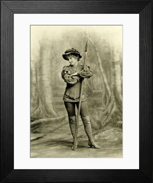 Framed Print : Laura Johnston as Rosalind in As You Like it Framed Print : Laura Johnston as Rosalind in As You Like it