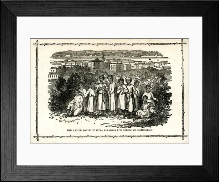 Framed Print : Native Youth of India pleading for Christian Instruction Framed Print : Native Youth of India pleading for Christian Instruction