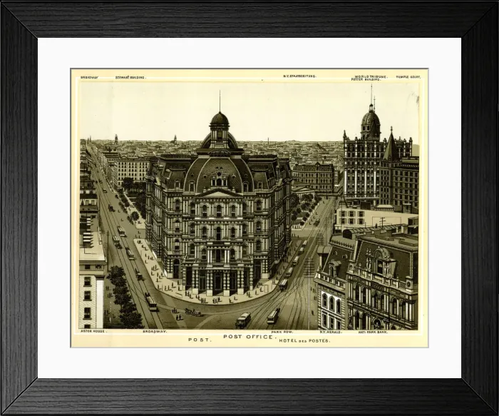 Framed Print : New York Post Office, USA Framed Print : New York Post Office, USA