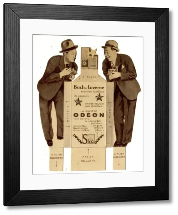 Framed Print : Bach et Laverne, French comic duo Framed Print : Bach et Laverne, French comic duo