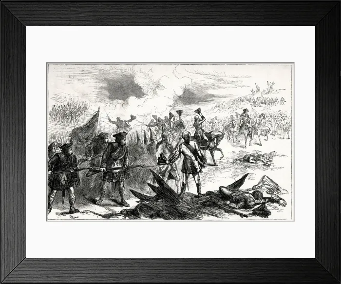 Framed Print : The Salute at the Battle of Fontenoy, 11 May 1745, during the War of the Austrian Framed Print : The Salute at the Battle of Fontenoy, 11 May 1745, during the War of the Austrian