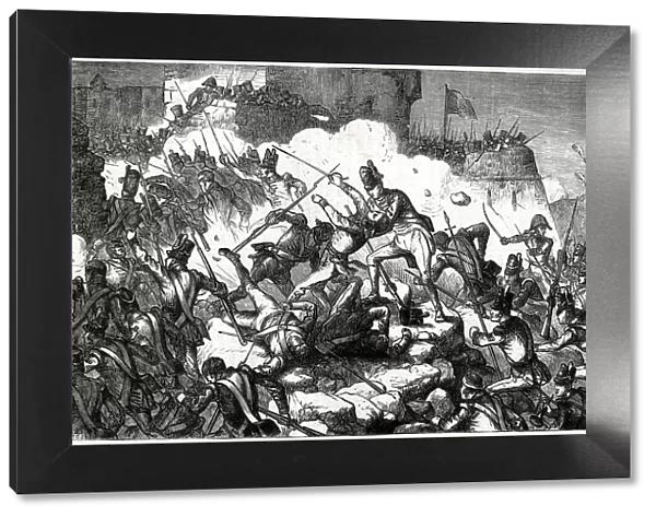 Storming of the fortress at Ciudad Rodrigo, Salamanca, Spain, 19 January 1812