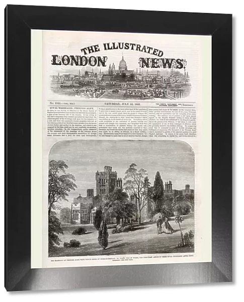 ILN front cover, 12 July 1862 - Alice & Louis Hesse
