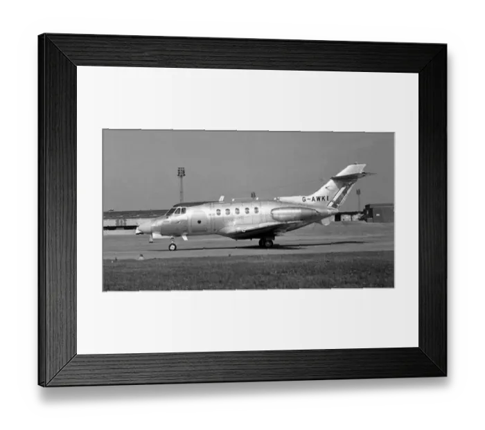 Framed Print : Hawker Siddeley HS-125-3A RA G-AWKI Framed Print : Hawker Siddeley HS-125-3A RA G-AWKI