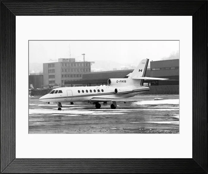 Framed Print : Dassault Falcon 50 C-FMYB Framed Print : Dassault Falcon 50 C-FMYB