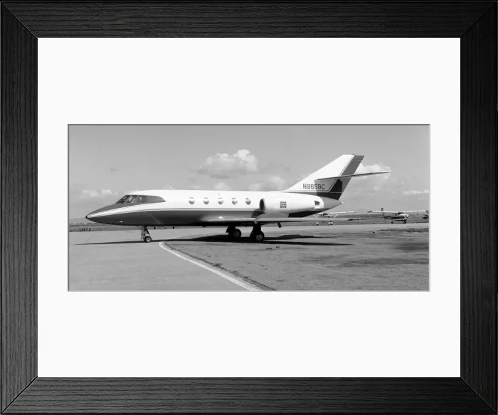 Framed Print : Dassault Falcon 20C N965BC Framed Print : Dassault Falcon 20C N965BC