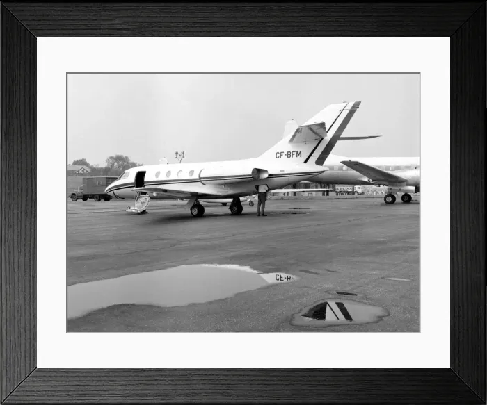Framed Print : Dassault Falcon 20C CF-BFM Framed Print : Dassault Falcon 20C CF-BFM