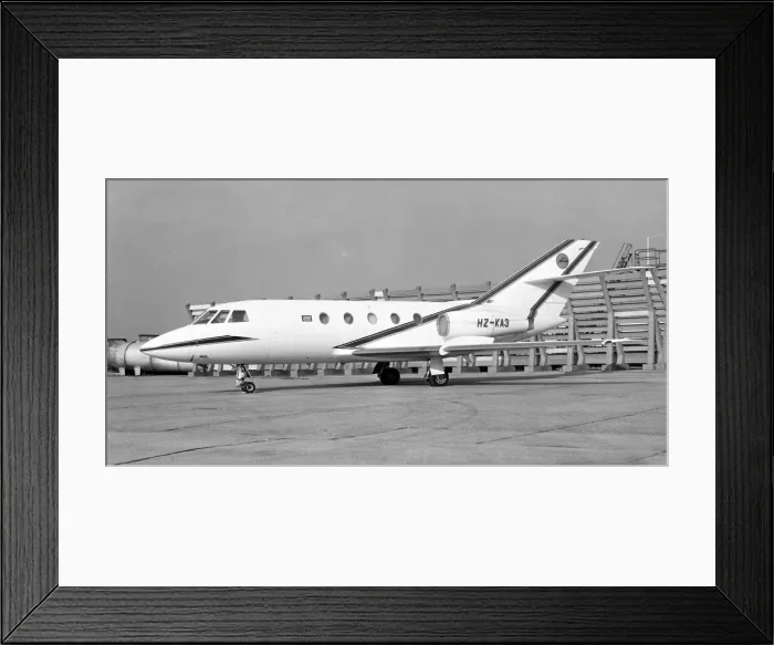 Framed Print : Dassault Falcon 20D HZ-KA3 Framed Print : Dassault Falcon 20D HZ-KA3