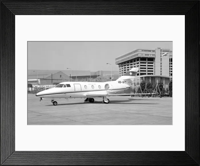 Framed Print : Dassault Falcon 10 HB-VFT Framed Print : Dassault Falcon 10 HB-VFT