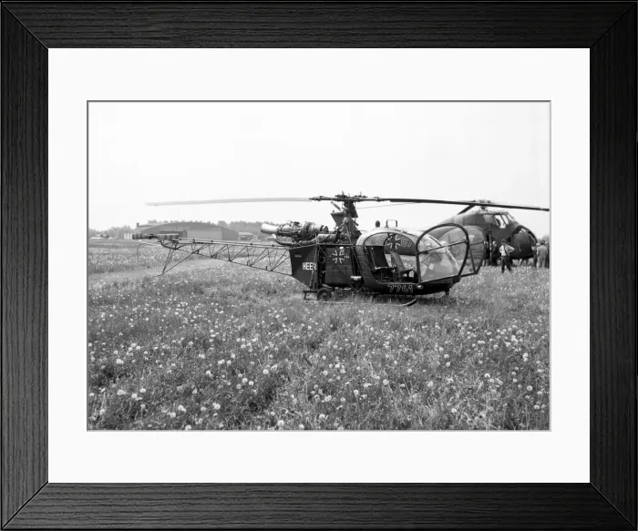 Framed Print : Sud-Aviation SA. 318BW Alouette II 77+61 Framed Print : Sud-Aviation SA. 318BW Alouette II 77+61