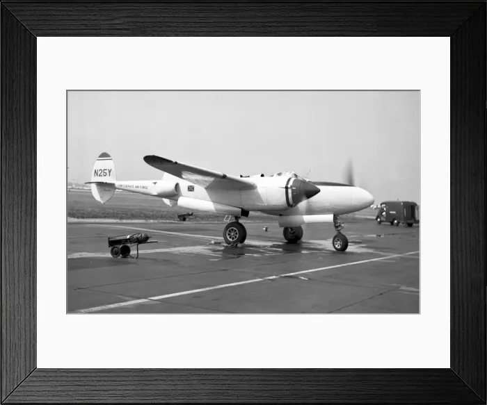Framed Print : Lockheed F-5G Lightning N25Y Framed Print : Lockheed F-5G Lightning N25Y
