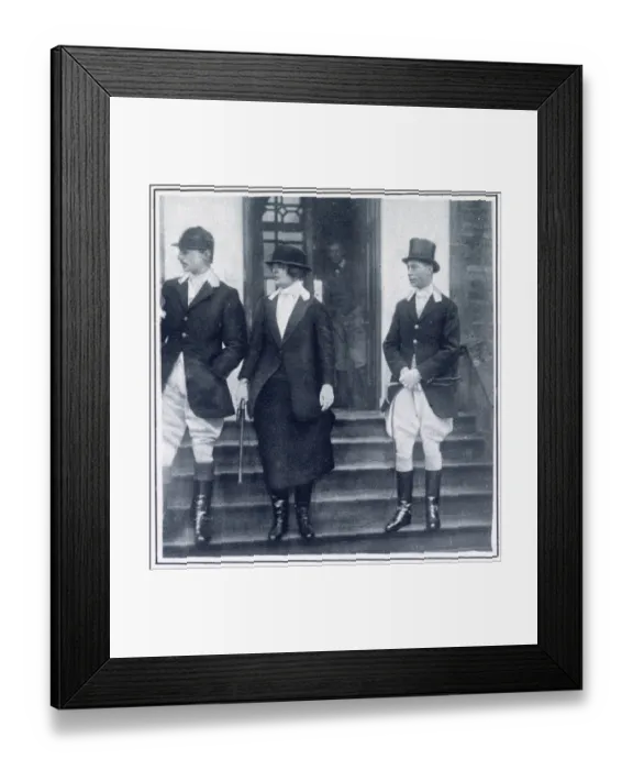 Framed Print : Mrs George Drummond and HRH The Duke of York at Pitsford Hall Date: 1926 Framed Print : Mrs George Drummond and HRH The Duke of York at Pitsford Hall Date: 1926