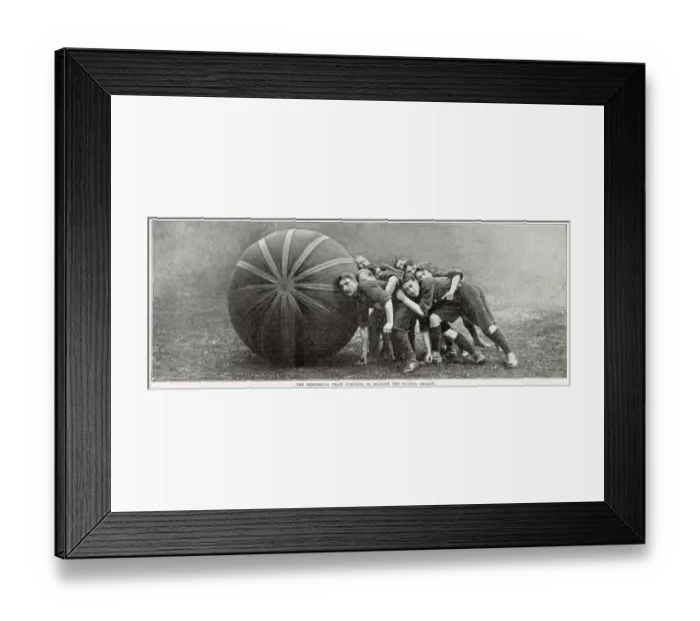 Framed Print : A Game of Pushball, Crystal Palace 1902 Framed Print : A Game of Pushball, Crystal Palace 1902