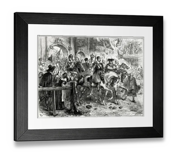 Framed Print : Entry of Robert Devereux, 3rd Earl of Essex (fighting on the Parliamentarian side Framed Print : Entry of Robert Devereux, 3rd Earl of Essex (fighting on the Parliamentarian side