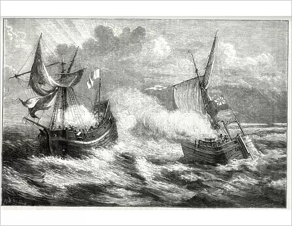 William Thompsons fight off Poole, Dorset, 30 May 1695