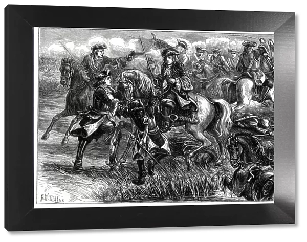 The Duke of Marlborough in danger, Battle of Ramillies, Spanish Netherlands