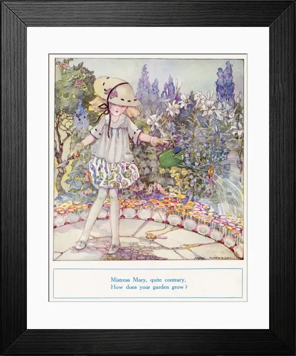 Framed Print : Mary Mary Quite Contrary Framed Print : Mary Mary Quite Contrary