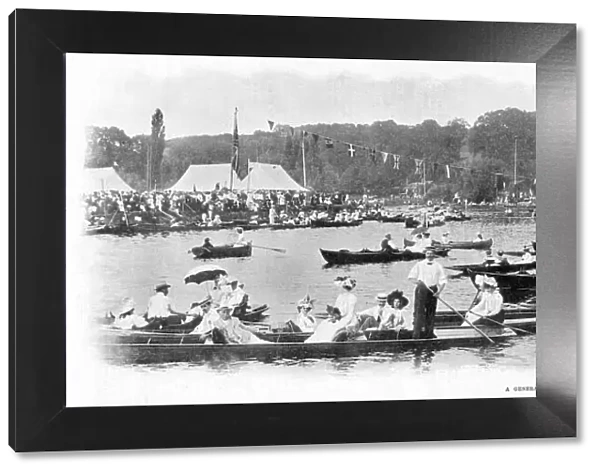 A general view of Wargrave Regatta on the River Thames in Wargrave in Berkshire
