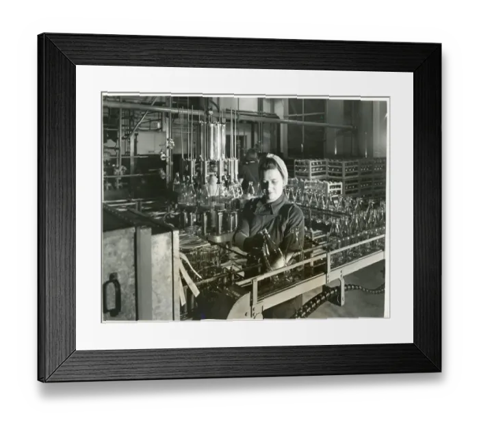 Framed Print : Production line - penicillin production Imperial Chemical Industries - 4 May 1944 Framed Print : Production line - penicillin production Imperial Chemical Industries - 4 May 1944