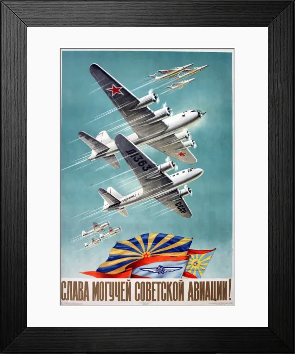 Framed Print : Soviet Poster Art