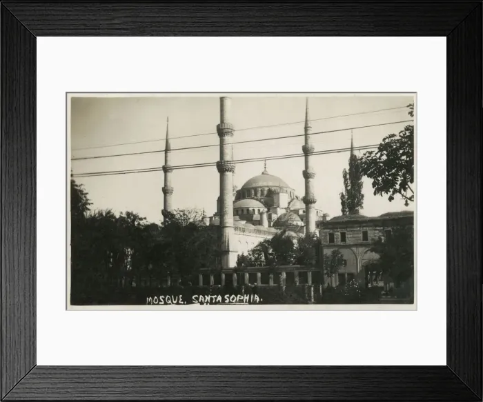 Framed Print : Ayasofya (Hagia Sophia) - Istanbul, Turkey Date: 1922 Framed Print : Ayasofya (Hagia Sophia) - Istanbul, Turkey Date: 1922