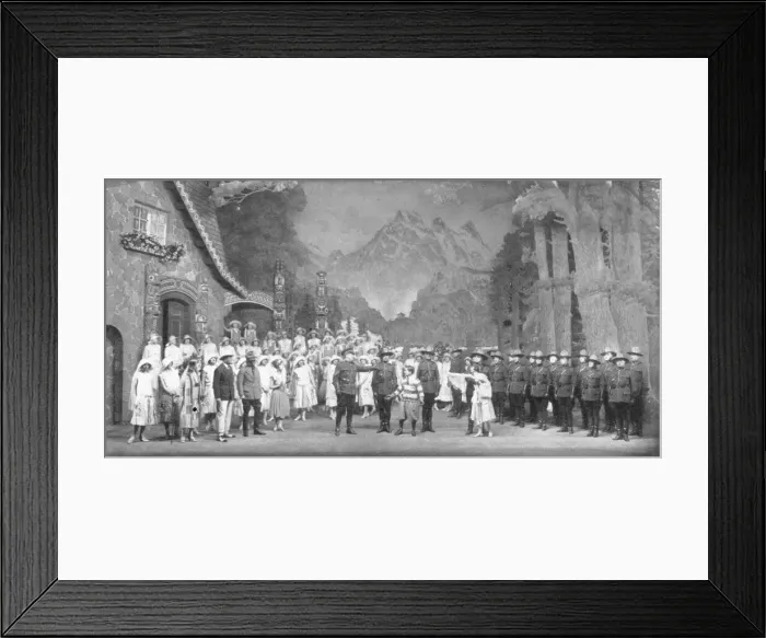 Framed Print : A scene from Rose Marie at the Drury Lane Theatre, London (1925) Date: 1925 Framed Print : A scene from Rose Marie at the Drury Lane Theatre, London (1925) Date: 1925