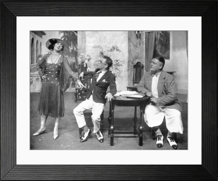 Framed Print : A scene from Tip Toes at the Winter Garden (1926) with Dorothy Dickson, Laddie Cliff and John Kirby Date: 1926 Framed Print : A scene from Tip Toes at the Winter Garden (1926) with Dorothy Dickson, Laddie Cliff and John Kirby Date: 1926
