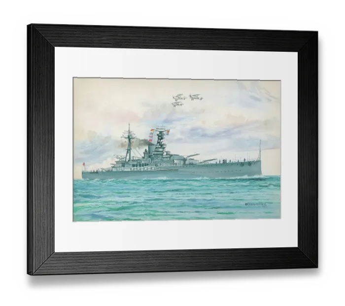 Framed Print : H. M.s Royal Oak, naval ships Framed Print : H. M.s Royal Oak, naval ships