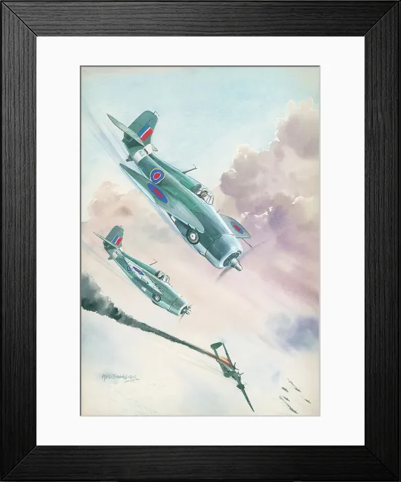 Framed Print : Grumman Martlets, WWII aircraft Framed Print : Grumman Martlets, WWII aircraft