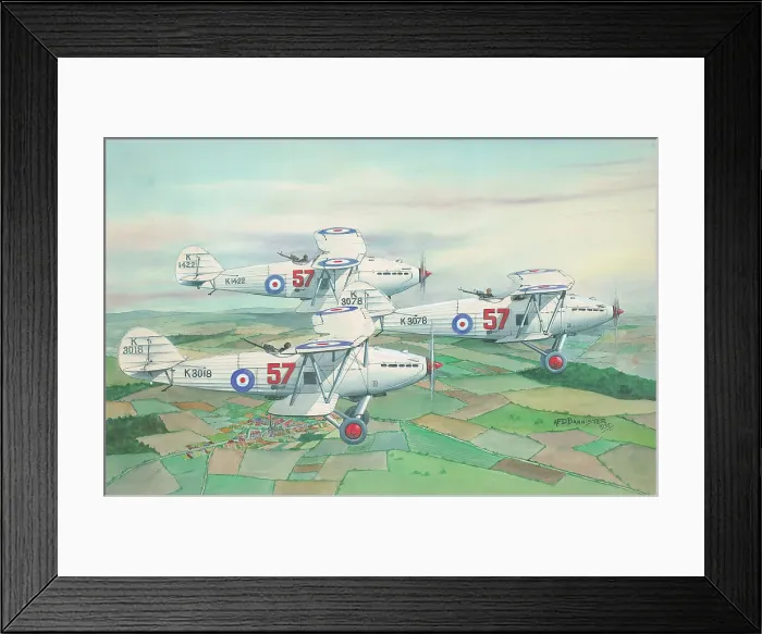 Framed Print : Hawker Harts, WWII aircraft Framed Print : Hawker Harts, WWII aircraft