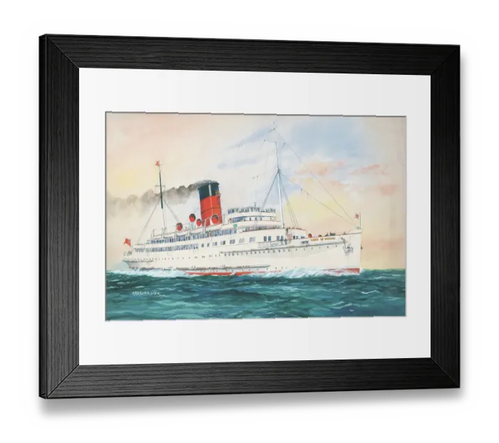 Framed Print : Lady of Mann, Isle of Man Steam Packet Company Framed Print : Lady of Mann, Isle of Man Steam Packet Company