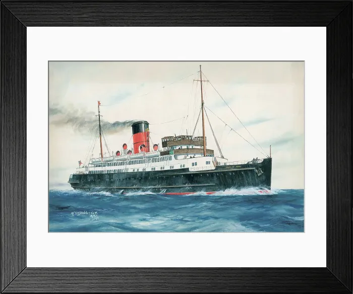 Framed Print : Lady of Mann Isle Man Steam Packet Company 1931 Framed Print : Lady of Mann Isle Man Steam Packet Company 1931