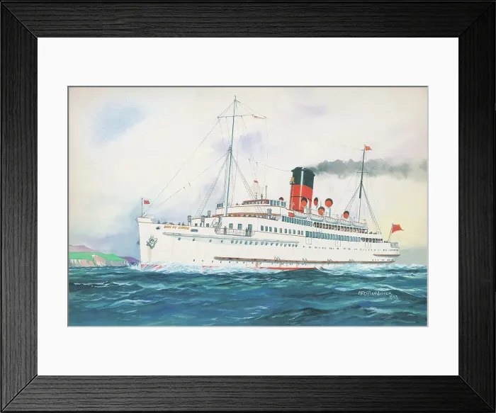 Framed Print : Mona's Queen, Isle of Man Steam Packet Company