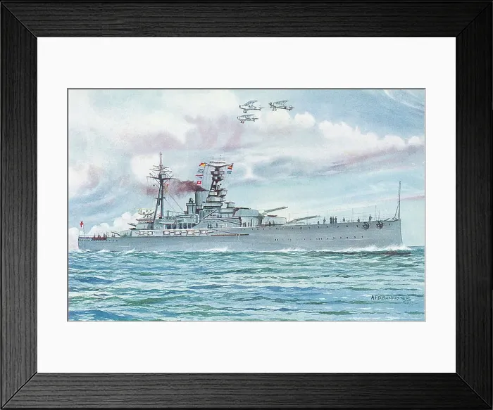 Framed Print : H. M. S. Royal Oak Framed Print : H. M. S. Royal Oak