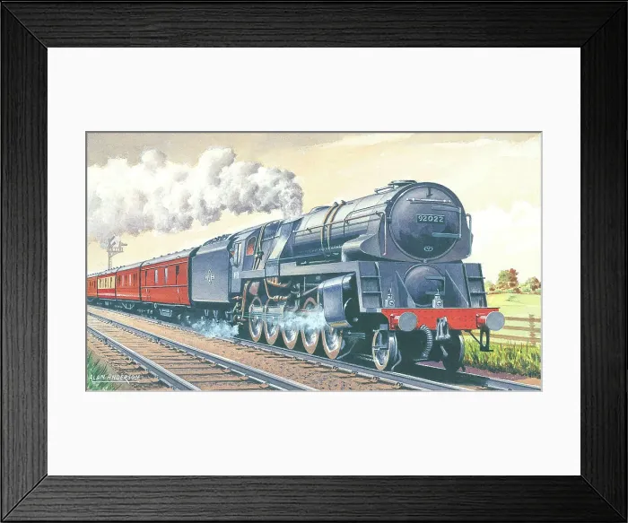 Framed Print : BR Class BR9F No. 92022 Framed Print : BR Class BR9F No. 92022