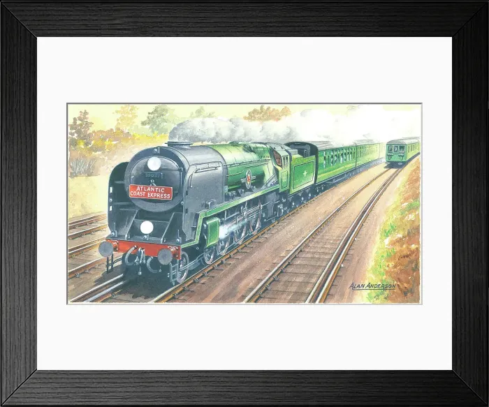 Framed Print : BR Merchant Navy Class No. 35027 Port Line Framed Print : BR Merchant Navy Class No. 35027 Port Line