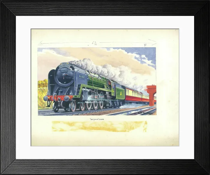 Framed Print : BR Britannia Class No. 70008 ?Black Prince Framed Print : BR Britannia Class No. 70008 ?Black Prince