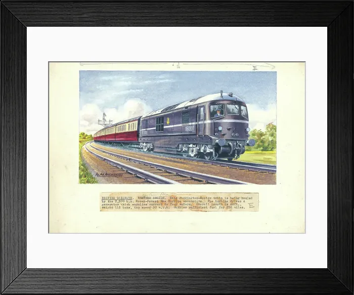 Framed Print : British Railways (Southern Region) Paddington-Exeter train Framed Print : British Railways (Southern Region) Paddington-Exeter train