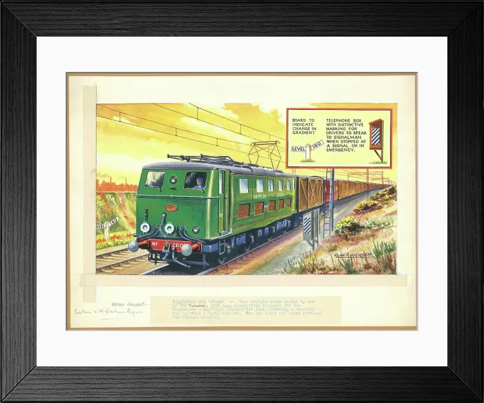 Framed Print : Indicating the Grade Framed Print : Indicating the Grade