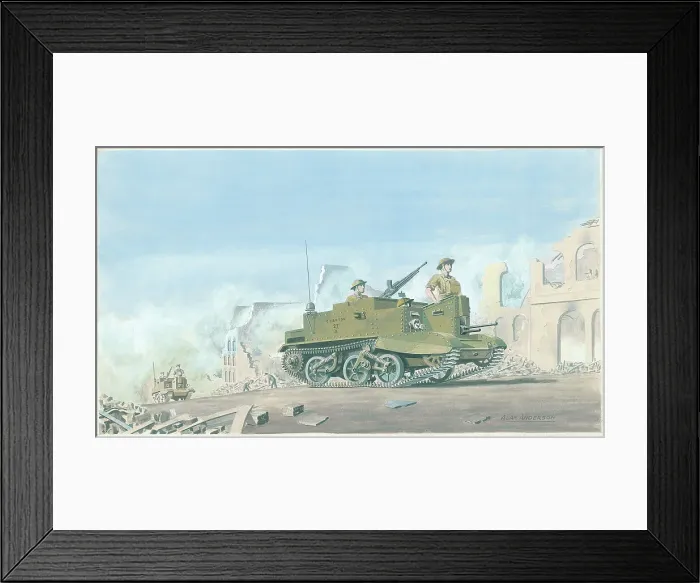 Framed Print : Bren Gun Carrier Wartime Vehicles Watercolour Framed Print : Bren Gun Carrier Wartime Vehicles Watercolour