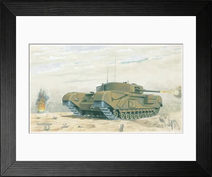 Framed Print : Churchill heavy infantry tank Framed Print : Churchill heavy infantry tank