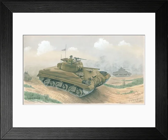 Framed Print : Sherman tanks Framed Print : Sherman tanks