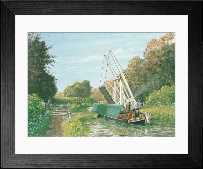 Framed Print : Lift Bridge, Wrenbury, Llangollen Canal Framed Print : Lift Bridge, Wrenbury, Llangollen Canal